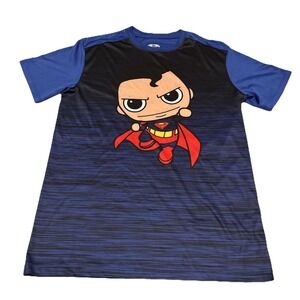 Size: Small - Superman Shirt Mens Blue Short Sleeve